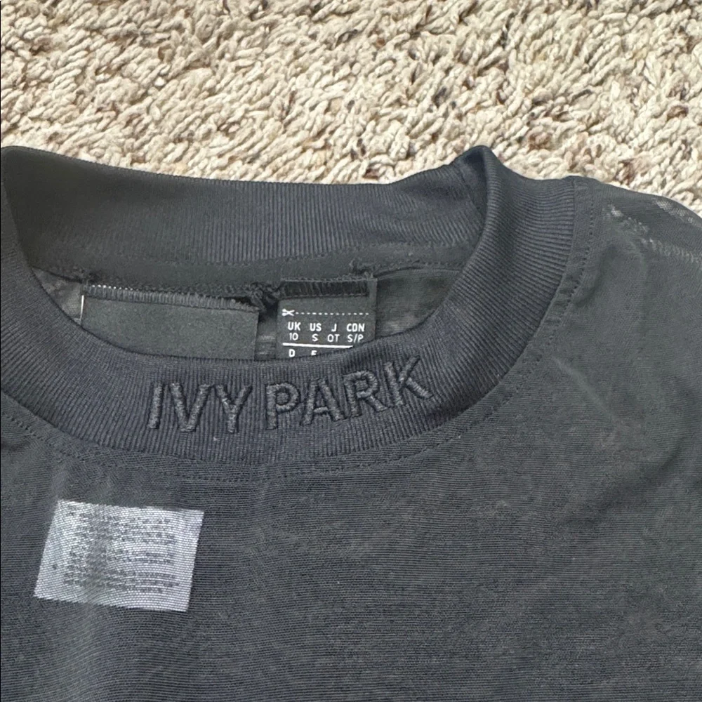 IVY PARK Black Sheer Top - Picture 5 of 6